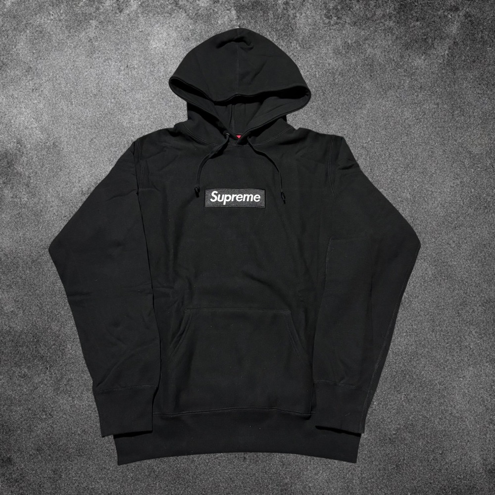 Supreme Box Logo Hooded Sweatshirt Mens Small Black BOGO Hoodie FW23 Excellent